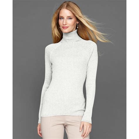 White Nylon turtleneck top 